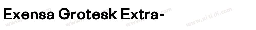 Exensa Grotesk Extra字体转换